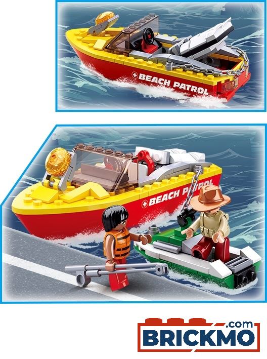 B0671 SURF BEACH PATROL RESCUE BOAT 129 PCS C48