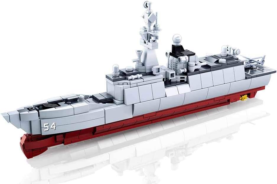 B0702 MODEL BRICKS FRIGATE 054A SCALE 1:450 417 PCS AGES 8+ C12