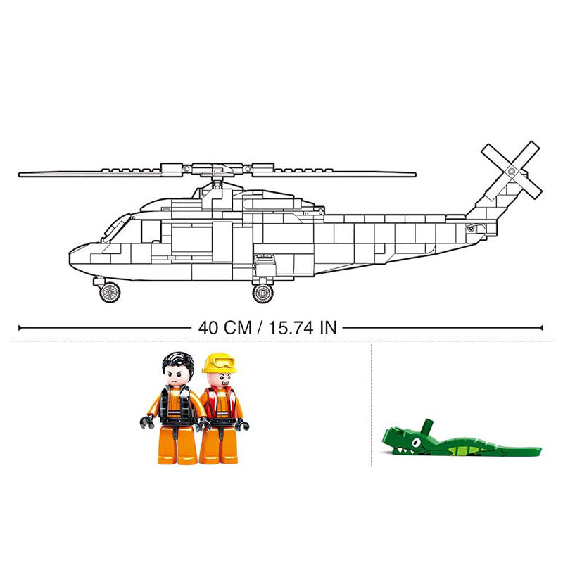 B0886 MB SEA RESCUE HELICOPTER 402 PCS AGES 8+
 C16