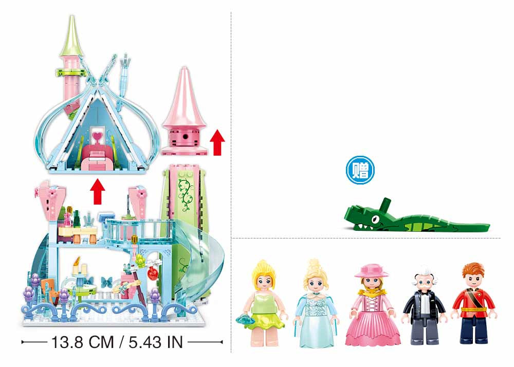 B0898 FAIRY TALES OF WINTER FAIRY TALE CASTLE 447 PCS C12