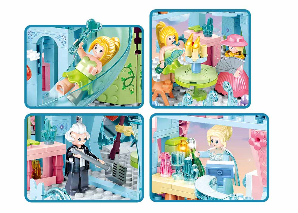 B0898 FAIRY TALES OF WINTER FAIRY TALE CASTLE 447 PCS C12