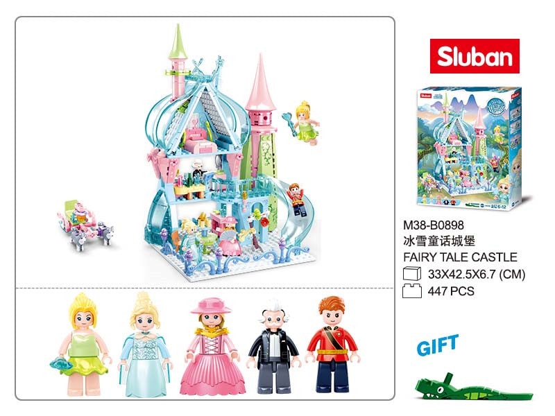 B0898 FAIRY TALES OF WINTER FAIRY TALE CASTLE 447 PCS C12