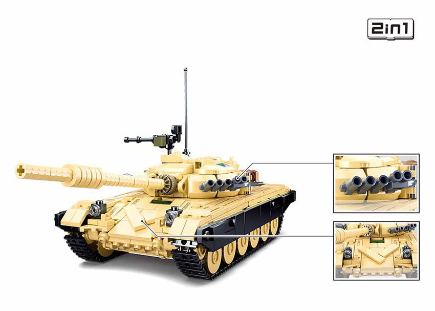 B1011 MB TANK T-7283 (2 IN 1) 770 PCS AGES 8+ C12