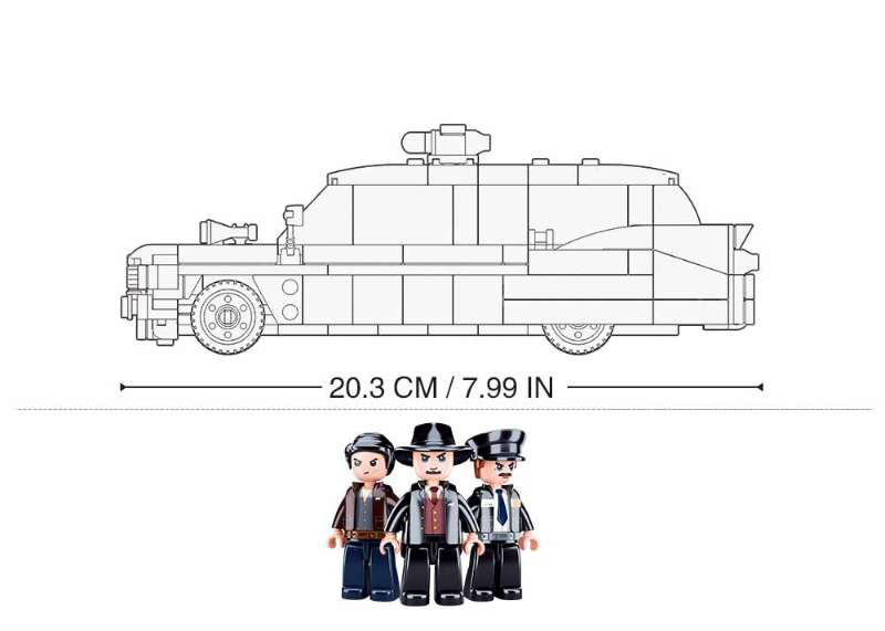 B1099  MB OLD SCHOOL AMBULANCE 411 PCS C16