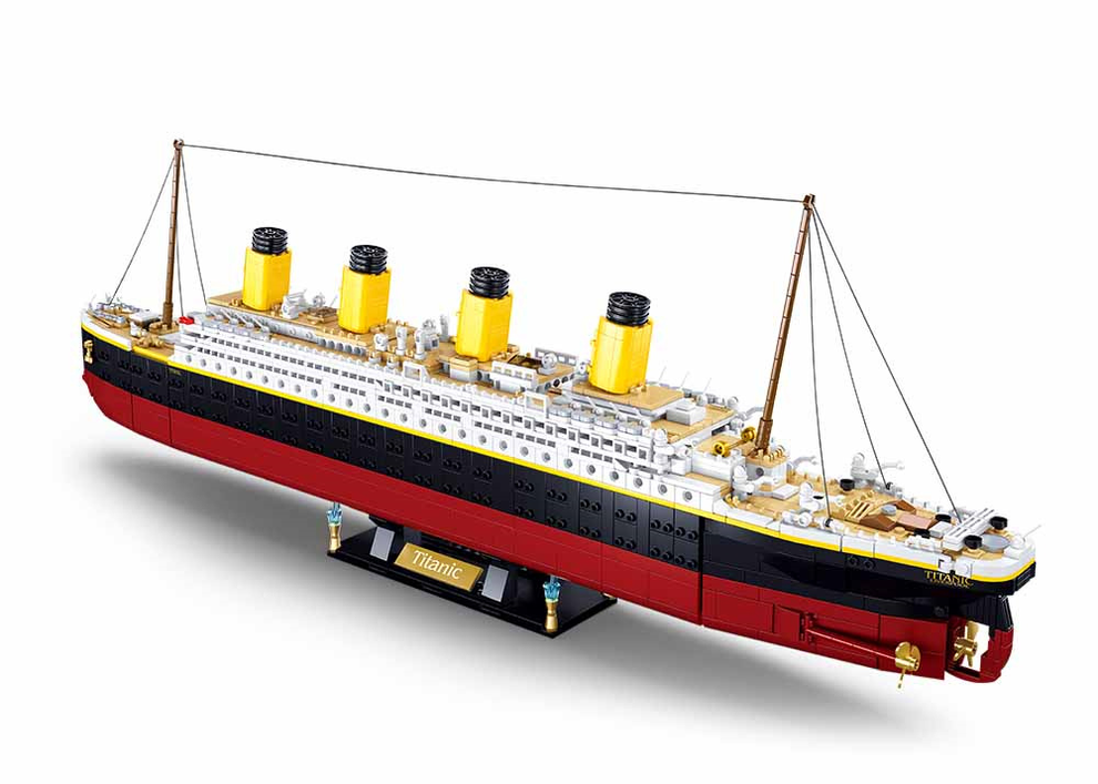 B1122 MB TITANIC BIG SCALE 1:350 - 2401 PCS AGES 12+ C3 – Sluban Australia