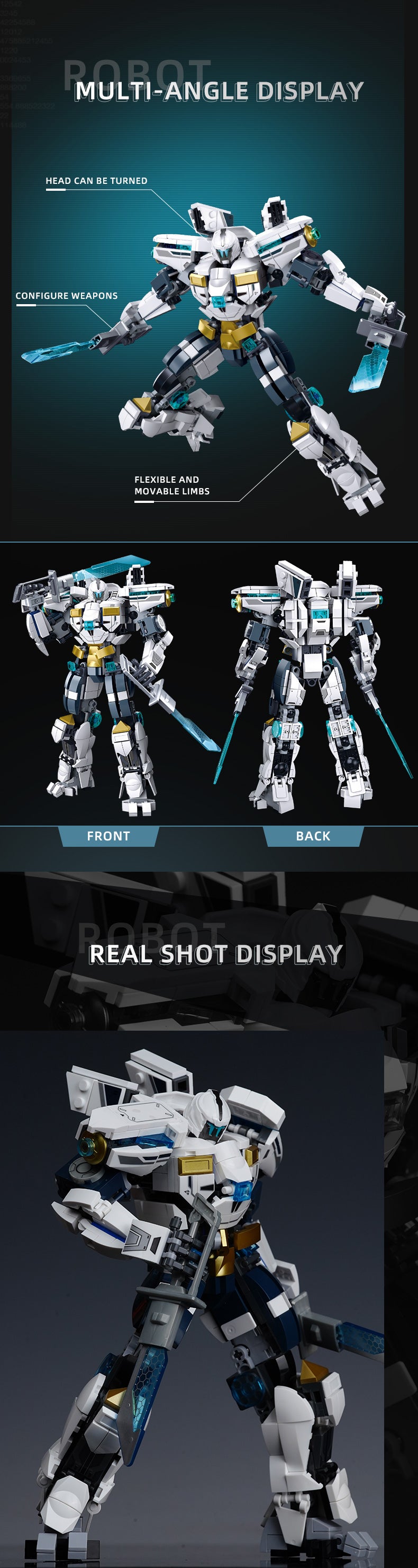 B1151 P.R. MECHA BLUE 561 PCS C16