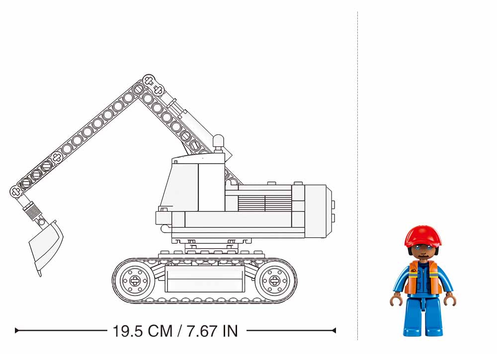 B1196 TOWN EXCAVATOR 148 PCS C32