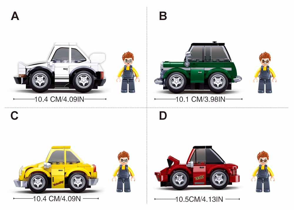 B1206 MCAR COUPE DISPLAY OF 8 1269 PCS C12