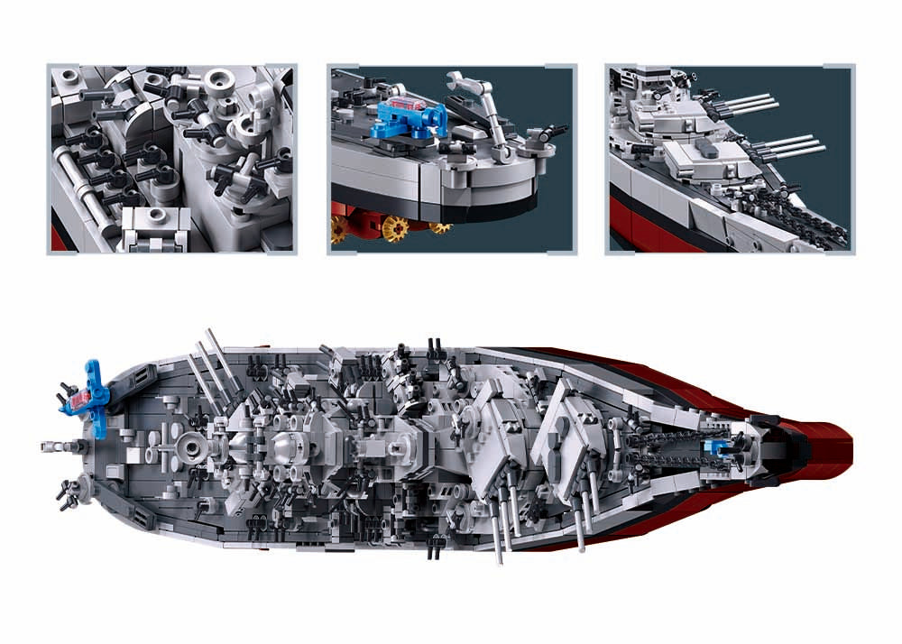 B1291 MB USS MISSOURI SCALE 1:350 1739 PCS