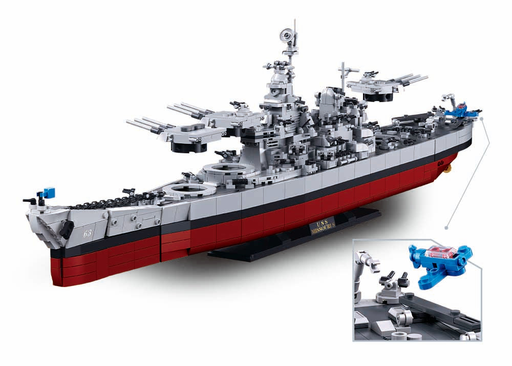 B1291 MB USS MISSOURI SCALE 1:350 1739 PCS