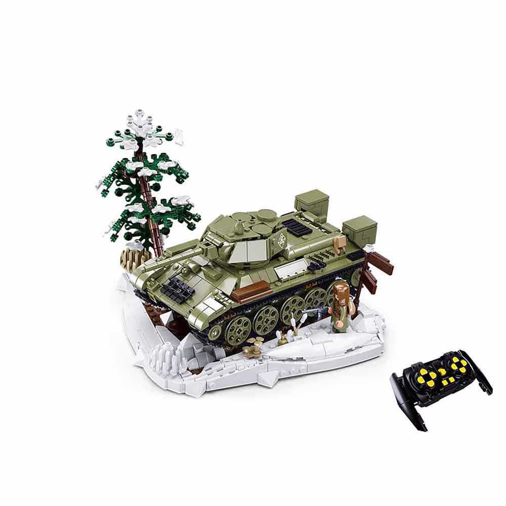 B7072 SLUBAN MILITARY T34 REMOTE CONTROL TANK