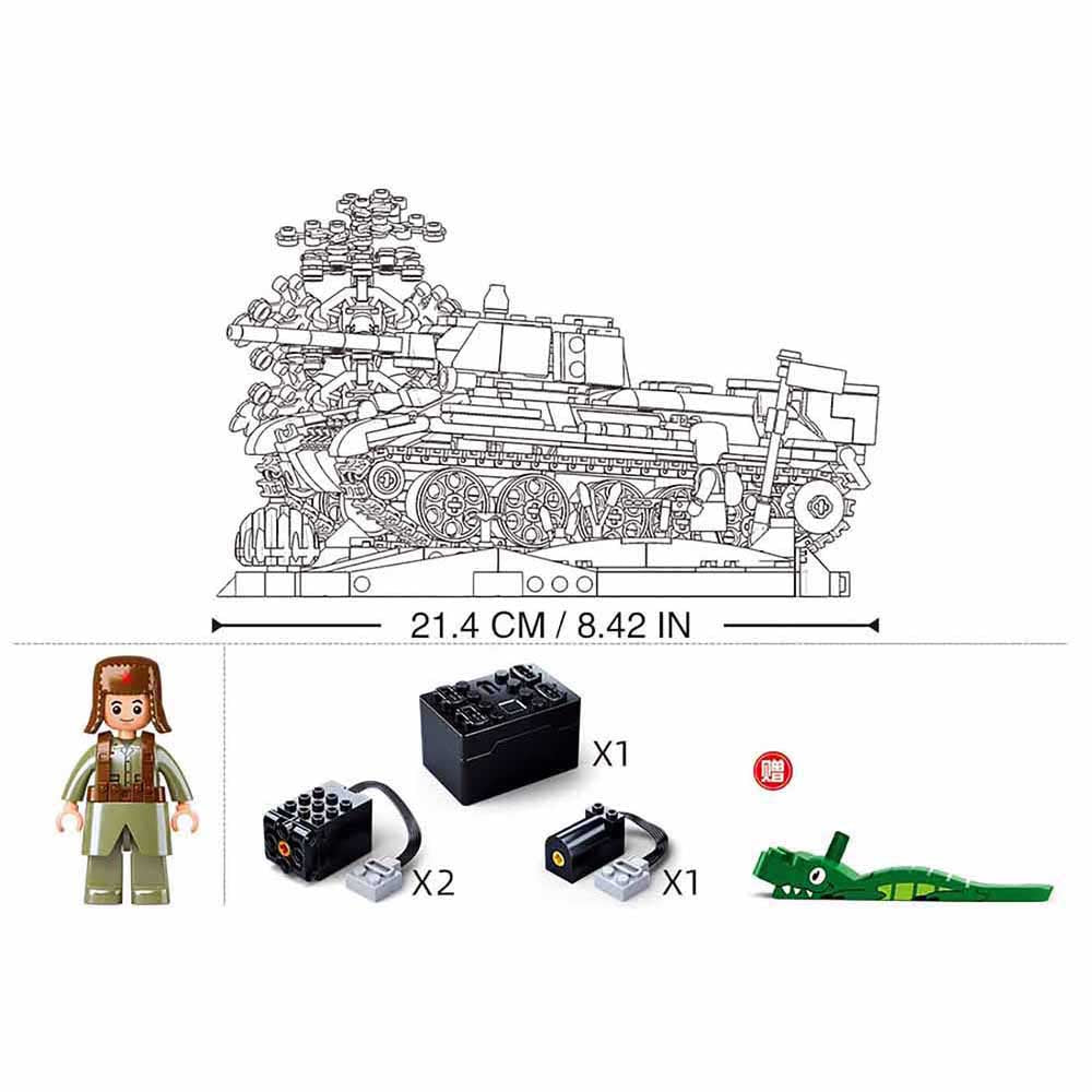 B7072 SLUBAN MILITARY T34 REMOTE CONTROL TANK